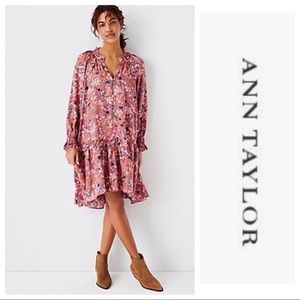 Ann Taylor Floral Swing Dress Size S